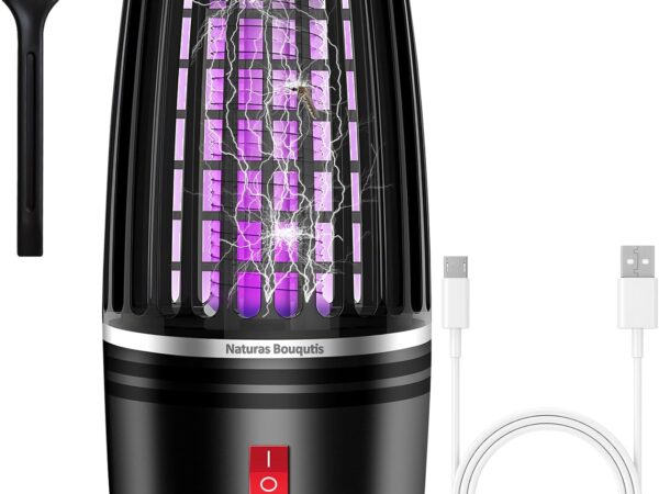 Insektenvernichter Elektrisch, Mückenlampe- 4000V Elektrische Fliegenfalle, Insektenlampe, Mückenfalle Elektrisch, Mückenschutz für Camping Wandern Zubehör Gadgets, Sommer Must Haves Mückenabwehr