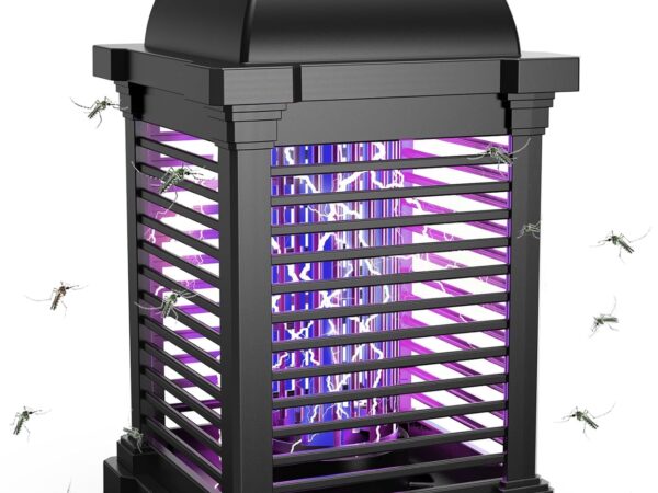 PALONE Elektrischer Insektenvernichter 20W/4300V mit UV-Licht - Effektive Fliegenfalle für Küche, Garten & Wohnräume - Fliegende Insekten sofort bekämpfen (Innen/Außen)