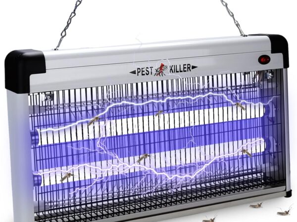 Tubiaz Elektrischer Insektenvernichter, 40W UV Fliegenfalle Mückenlampe, Wirksam zum Reduzieren Fliegender Insekten für Innen Schlafzimmer und Gärten, Keine giftigen Chemikalien