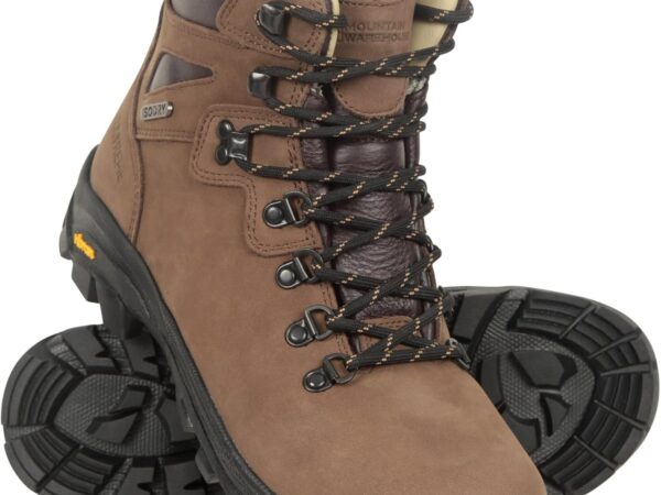 Mountain Warehouse Odyssey Wasserdichte Stiefel - IsoDry Herrenschuhe, Atmungsaktiv, Nubukleder Wanderschuhe, EVA gepolstert -Best für Herbst Winter, Camping, Reisen