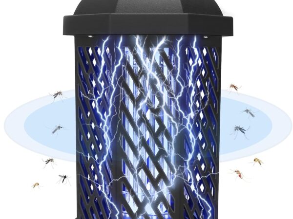 HappiHause Insektenvernichter Elektrisch, 4200V 18W UV-Licht Mückenfalle Mückenlampe, Insektenlampe Insektenfalle Fliegenfalle Mosquito Killer für Außen u. Innen