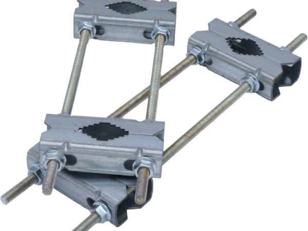 Doppelschellen Set für HQ Stahl Mastschelle 30cm - Rohr- oder Masthalterung bis 64mm aus verzinktem Stahl für Satellitenantenne & DVB-T2 LTE Antenne Sonnenschirm Wetterstation