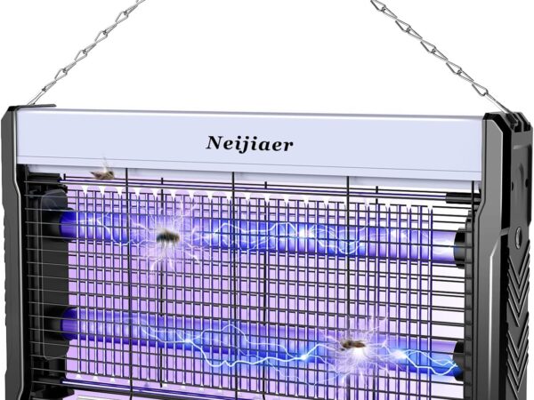 Neijiaer Insektenvernichter Elektrischer 3200V, USB Wandmontierter Mückenlampe Bug Zapper mit Kabel, UV Insektenlampe Elektrische Fliegenfalle Mückenfalle Fliegenfänger Insektenfalle für Innen Außen