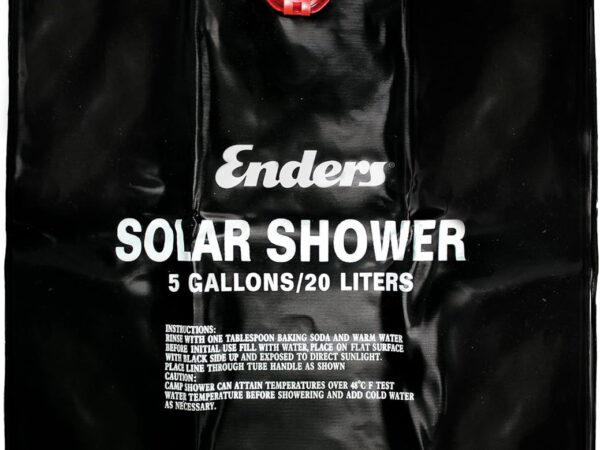 Enders® Solardusche 20 Liter, Außendusche, Campingdusche, Gartendusche, Reisedusche, mit Handbrause, mobil, Outdoor, inkl. 2 Meter Aufhängeriemen, #7497
