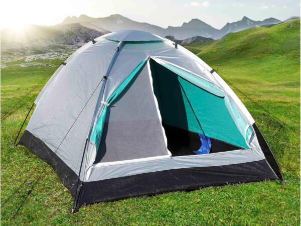 Ultraleichtes 1,7kg Camping Zelt Festivalzelt - mit Transporttasche 2 Personen Trekkingzelt Iglu mit Tragetasche kleines leichtes Kuppelzelt 2 Mann Campingzelt leicht