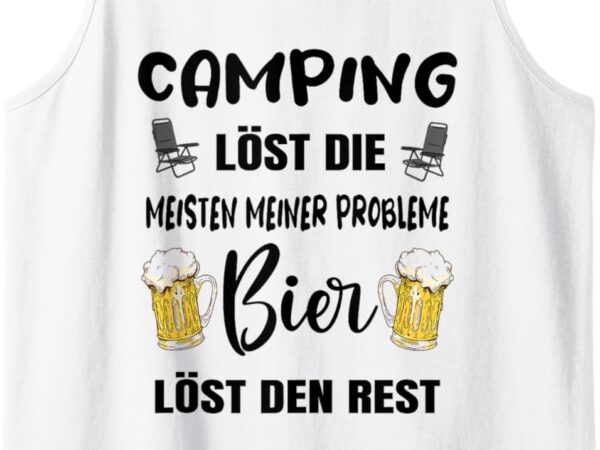 Camping Lustig Camper Campen Zelten Bier Männer Spruch Tank Top