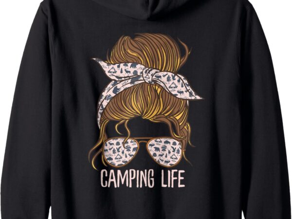Campingleben für Damen Kapuzenjacke