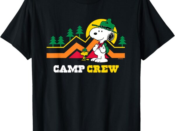 Peanuts Snoopy und Woodstock Beagle Scouts Camp Crew T-Shirt