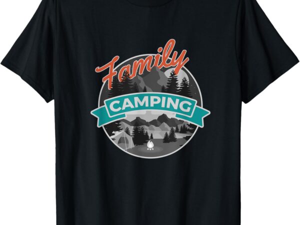 Familien-Camping. T-Shirt