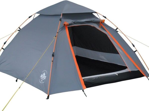 Lumaland Outdoor Pop Up Dome Tent 3 Person Tent Seconds Camping Festival etc. 215 x 195 x 120 cm carrying case