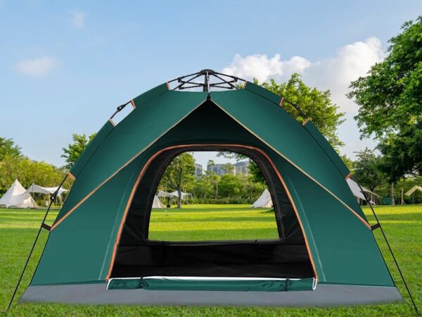 Camping Tent for 4 People, Lightweight, Sturdy, Waterproof Outdoor Tent, Lightweight Dome Tent, Compact Tent with Small Pack Size for Family, Beach, Festival, Group