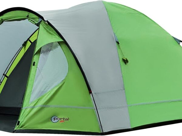 Portal Zelt 3-4 Perosonen Camping wasserdicht 4000mm Kuppelzelt mit Vorzelt Familienzelt Festivalzelt für Camping Reise Trekking Garten
