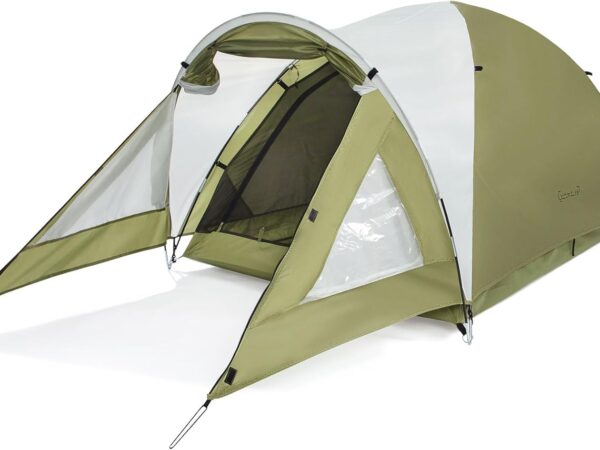 Clostnature Camping Zelt 2 Personen - 2 Mann Zelt Wasserdicht mit Vorraum, Leicht und Kompakt mit kleinem Packmaß, 3-4 Saison Doppelwandig Campingzelt für Outdoor-Abenteuer, Kuppelzelt mit Moskitonetz