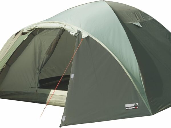 High Peak Nevada 3 Dome Tent Camping Tent with Stem, Igloo Tent for 3 People, Double Walled, Waterproof, Ventilation System, Weather Protection Entrance, Mosquito Protection