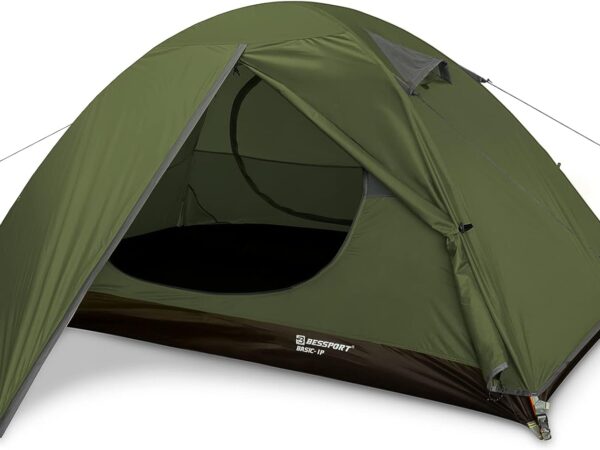 Bessport Tent 1 & 2 & 3 Person Ultralight Camping Tents, 3-4 Season Waterproof & Windproof Dome Tent, Small Pack Size, Suitable for Adults, Hiking, Camping, Outdoor
