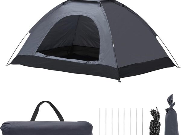 TUKAILAI Camping Toilet Tent Shower Tent Pop Up Changing Tent Privacy Toilet Bedroom Storage Tent Mobile Outdoor Tent for Camping & Beach with Carry Bag 200 x 150 x 115 cm