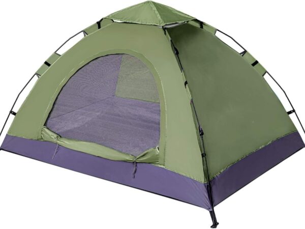Zelt 2 Personen Wasserdicht, Ultraleicht Camping Zelt, Einfaches Einrichten 2 Mann Zelt Kleines Packmaß, Kuppelzelt für Outdoor, Bikepacking, Trekking