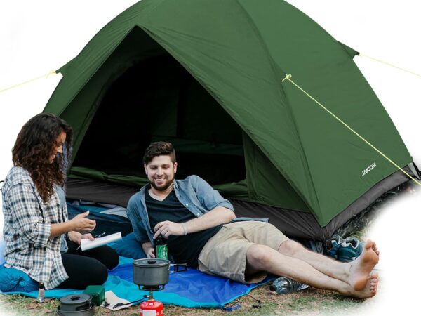 JAICOM Camping Tent, Ultralight Tent 2-4 People, Waterproof Dome Tent - Quick Assembly, Small Pack Size Bikepacking Tent for Outdoor, Hiking, Families, Camping, Festival