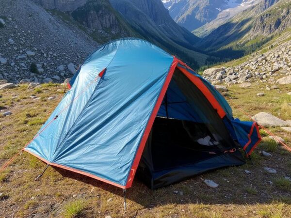 Tent 1 Person to 2 Tunnel Tent Single Pole Dome Waterproof 3000 mm WS Double Wall Trekking Hiking Backpacking One Man Ultralight Bivvy Tent